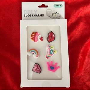 NWT Orly 6 Piece Assorted Croc Charms